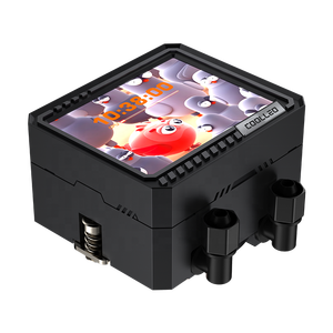 Refroidisseur d'eau pour processeur ICE MONARCH VISION 360 BK en aluminium, boîtier d'ordinateur de jeu, roulement à billes, ARGB, Intel LGA115X/1200/1700/1851 AM4/AM5 - Product Image 4