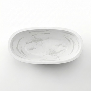 Bañeras Ovaladas Modernas de Lujo Hechas a Medida, Exclusivas en Blanco Jazz/Blanco Volakas, Independientes, para Baño, Hotel, Casa - Product Image 4