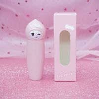 Tubos de Lápiz Labial Cosmético Vacíos, Sin Pedido Mínimo, Listos para Enviar, Diseño de Gato de Té Verde de Dibujos Animados, Color Rosa Bonito, 12.1mm, Tubo de Lápiz Labial Bonito en Stock