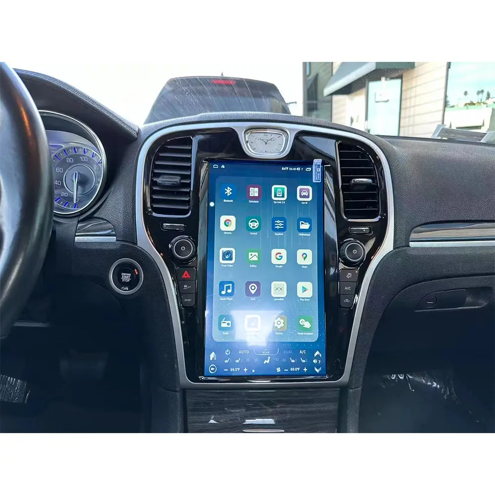 14.4 "Android 11 Tesla Style Screen autoradio navigazione GPS per Chrysler 300C 300S 2012-2019 unità principale lettore multimediale