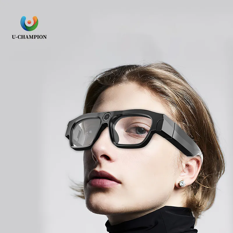 Óculos de sol com câmera esportiva HD Wide Smart óculos de dente azul óculos inteligentes multifuncionais de gravação de vídeo 2K