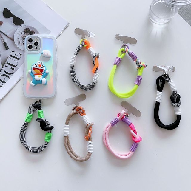 Mobile Phone Accessories Hanging Cell Phone Strap Color Short Lanyard Double-Headed Lock Buckle Portable Bag Pendant