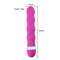 Vibrador Anal con Forma de Varilla para Mujeres, Estimulador de Punto G y Clítoris, Masturbador con Rosca, Masajeador, Dildo Grande