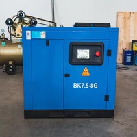 Compresor de Aire de Tornillo de Frecuencia Variable Estacionario Kaishan Serie BMVF, Nuevo, 7.5KW-132KW, a Gas, con Lubricación por Aceite y Motor Central