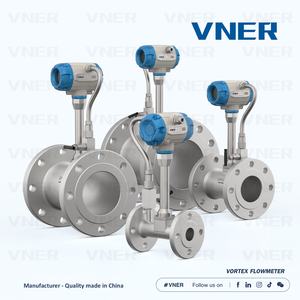 VNER MA80T フランジ接続 ステンレス鋼 304/316 デジタル渦流量計 +/-1.5% 精度 水/ガス/液体/空気/油用 - Product Image 4