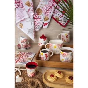 Guanto da Forno Excelsa in Cotone Corallo 32x18 Cm Multicolore - Product Image 3