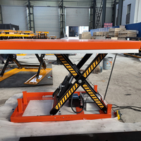 Plateforme élévatrice à ciseaux hydraulique ultra-basse 1000 kg, hauteur minimale 85 mm, table élévatrice électrique pour transport en entrepôt