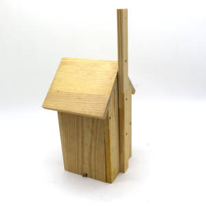 Custom Houten Natuurlijke Ambachten Ongeverfde Outdoor Vogel Huis Speelgoed Houten Huisdier Huis Voor Kinderen - Product Image 2