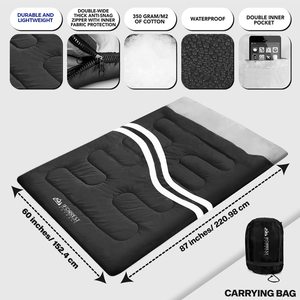 Nueva mochila estilo adulto/joven al aire libre ligero Camping saco <span class=keywords><strong>de</strong></span> <span class=keywords><strong>dormir</strong></span> con 2 almohadas <span class=keywords><strong>para</strong></span> <span class=keywords><strong>dos</strong></span> <span class=keywords><strong>personas</strong></span> Camping y senderismo - Product Image 4