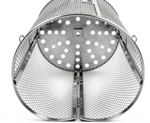 Parrilla para Camping, Parrilla de <span class=keywords><strong>Barbacoa</strong></span>, Parrilla Cilíndrica de Malla de Acero Inoxidable, Accesorios de Cocina, Cesta Rodante para <span class=keywords><strong>Barbacoa</strong></span> - Product Image 6