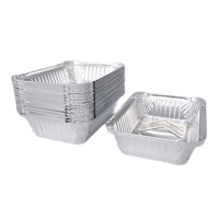 Plaque de cuisson rectangulaire jetable en aluminium épais, écologique et de qualité alimentaire, pour gâteaux et pâtisseries