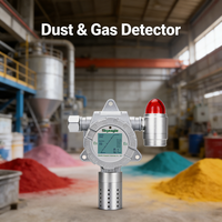 Détecteur de poussière PM2.5 PM10 fixe en ligne Haute précision Moniteur de concentration de poussière industrielle avec sortie 4-20mA RS485