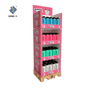 Tùy chỉnh các tông cửa hàng giày kệ trưng bày Dép hiển thị đứng với sàn Pallet hiển thị - Product Image 4