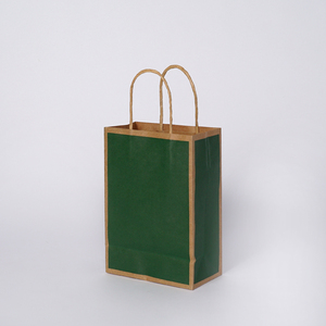 Sacchetti <span class=keywords><strong>di</strong></span> <span class=keywords><strong>carta</strong></span> Kraft colorata con manici Logo personalizzato addensato abbigliamento regalo riciclabile Shopping Emballage Personnalisé bustina - Product Image 6