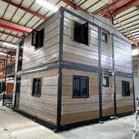 Maison mobile préfabriquée habitable, 2 à 5 chambres, 20 pieds, 40 pieds, maison conteneur pliable extensible, utilisation en entrepôt, terrasse, véranda