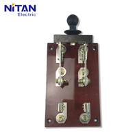Interruptor Desconectador de Fusibles Monofásico de Doble Cable HS11B-400A/28 2P, Interruptor de Inversión de Doble Vía, Doble Alimentación, Cobre, 50Hz, China