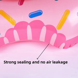 Anillo de natación inflable de PVC, juguete de verano, función de seguridad, flotador de piscina plegable, Círculo de natación de Donut seguro para bebés adultos para piscinas y playas - Product Image 3