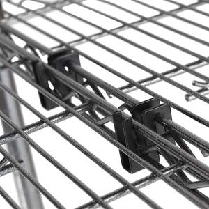 Alera SW59SHSR Crochets en fil métallique argenté pour étagères, 4 crochets par paquet - Product Image 1