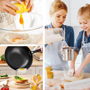 Ouvre-œuf manuel en plastique, gadget de cuisine pour casser et séparer les œufs facilement - Product Image 4