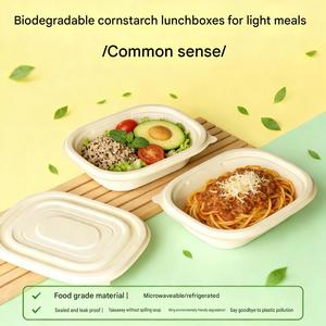 Custom Logo disposable plates paper plates eco friendly products tableware dinnerware Cornstarch Food <b>Containers</b> no BPA - Product Image 5
