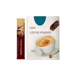 Bubuk kopi OEM disesuaikan detoks instan kemasan tubuh Reishi Ganoderma kopi jamur instan
