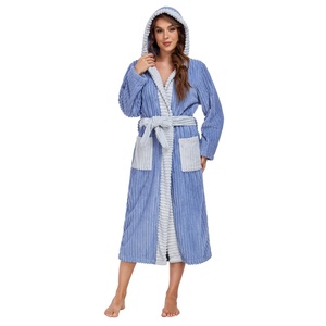 Hoge Kwaliteit Roze Super Zachte Sexs Flanellen Badjas Dames Bruidsmeisje Fleece Badjas - Product Image 4