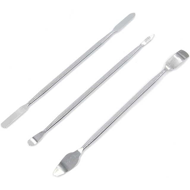3pcs Metal Spudger Universal Mobile Phone Repair Opening Tool Metal Disassemble Crowbar Steel Pry Phone Hand Tool Kits
