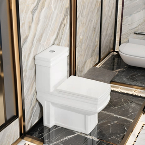 Lớn vuông nhà vệ sinh bát commode dual-tuôn ra một mảnh <span class=keywords><strong>WC</strong></span> thiết kế cho phòng tắm trong saudi arabia United Arab Emirate <span class=keywords><strong>Dubai</strong></span> UAE - Product Image 5
