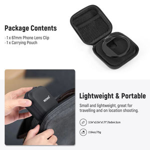 <span class=keywords><strong>NEEWER</strong></span> LA006 Monture de Filtre 67mm Améliorée pour Téléphone avec Griffe Porte-Accessoire Supérieure et Bords Incurvés pour iPhone 15 14 13 Pro Max Samsung S22 S23 - Product Image 2