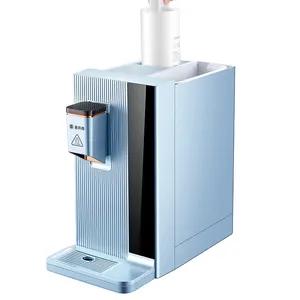 Distributeur automatique d'eau chaude blanche et bleue, chauffage instantané en 1 seconde, avec filtre
