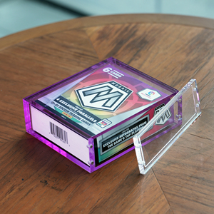 <strong>Wholesale</strong> Custom Gradient Acrylic <strong>Panini</strong> Mosaic Blaster Box Protector Magnetic Lid Portable Water Resistant for Sports <strong>Card</strong> - Product Image 2