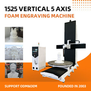 Centre d'usinage vertical CNC 5 axes pour la découpe et la gravure de mousse 3D, composite <span class=keywords><strong>bois</strong></span>-plâtre et polystyrène expansé (EPS) - Product Image 1