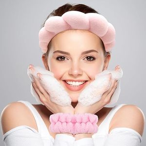 Bandeaux en éponge douce pour le visage, en tissu éponge, avec logo personnalisé 2026, couleur unie, pour femmes, maquillage, soin <span class=keywords><strong>de</strong></span> <span class=keywords><strong>la</strong></span> peau - Product Image 2
