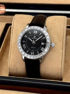 Goddess black sexy style wristwatch with <b>calendar</b> for women - Product Image 6