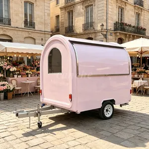 Chariot de restauration mobile électrique pour hot-dogs et frites, style USA, pour la vente de snacks de rue - Product Image 1