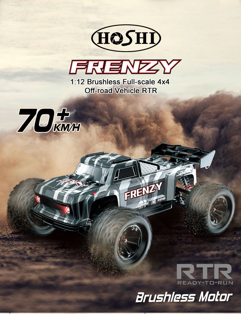 HOSHI N517A Frenzy 1/12 Scale Brushless 4WD RC Car - High Speed Racing