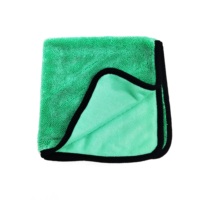 Boucle torsadée à un côté à séchage rapide 40x60 cm 800 Gsm gris Auto Detailing Serviette de lavage de voiture Twist Microfiber Serviette de séchage de voiture