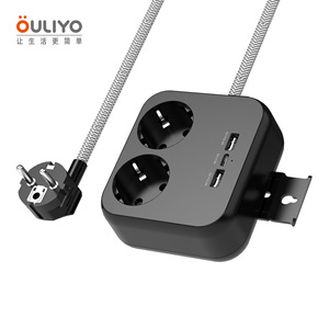 ULIYO Power Strip 2 Outlets 2 <b>USB</b> C Ports 230V Safety <b>Extension</b> Socket - Product Image 1