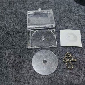 Porte-clés créatif en acrylique transparent pour CD, mini disque personnalisé, porte-clés étoiles préférées, mini étui pour carte NFC, porte-clés album - Product Image 5