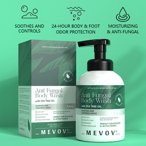 Jabón Líquido Corporal Antihongos de Marca Blanca al por Mayor con Árbol de Té, para Pie de Atleta, Picazón en la Rodilla y Tricodema, Jabón Antibacteriano - Product Image 3