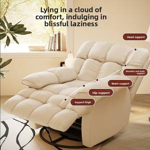 Neuankömmling Samt Stoff Material <span class=keywords><strong>Rocker</strong></span> Single Lazy <span class=keywords><strong>Swivel</strong></span> <span class=keywords><strong>Recliner</strong></span> Nordic Sofa Mikro faser Wohnzimmer Stuhl - Product Image 5