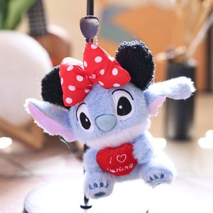 Ba lô trẻ em, túi xách nữ, đồ chơi búp bê 3D, móc khóa hình hoạt hình Stitch chất lượng cao, chống thất lạc, bán buôn - Product Image 3