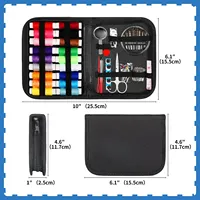 Kit de couture compact et portable pour débutants et professionnels comprenant des aiguilles, des ciseaux à fil et d'autres accès essentiels