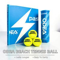 Balle de tennis de plage ODEA portable haute durabilité en laine et caoutchouc, emballage personnalisé Passion Tour, pour entraînement quotidien à faible coût