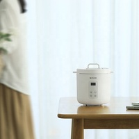 Usine en gros Mini taille 1.2L ménage automatique intelligent numérique blanc antiadhésif cuiseur à riz électrique faible teneur en sucre multi-cuiseur.