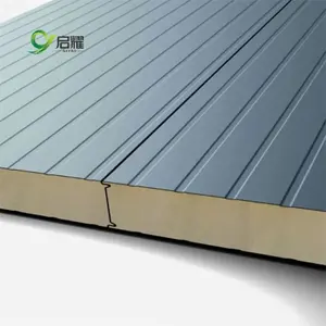 low price 50-200mm insulated metal roof and wall pu polyurethane fireproof sandwich