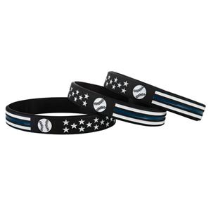 สายรัดข้อมือโปรโมชั่นพร้อมโลโก้ซิลิโคนรักษ์โลกที่ปรับแต่งได้ สายรัดข้อมือซิลิโคนคุณภาพสูงสำหรับเล่นกีฬา - Product Image 4