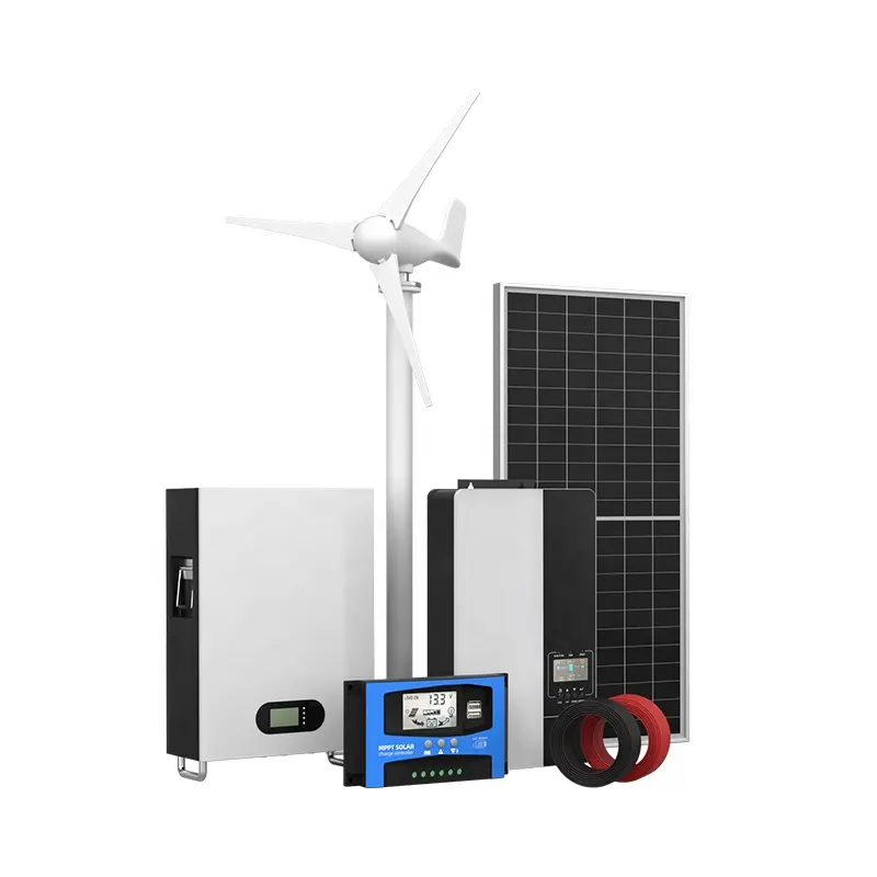 Sistema di Turbine eoliche di vendita superiore sistemi elettrici eolici e solari ibridi domestici 500w 1000w 1.5kw 2KW 3KW