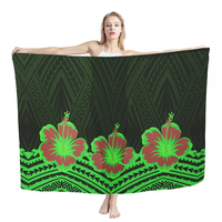 Reggae estampado Sarong polinesio Tribal diseño personalizado mujer moda Lavalava venta al por mayor mujeres Wrap traje de baño Sarong cubrir nuevo
