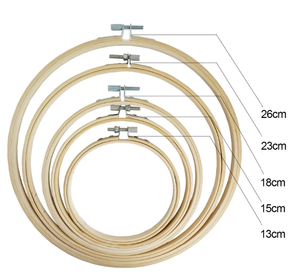 <span class=keywords><strong>Cercle</strong></span> brodé <span class=keywords><strong>en</strong></span> bambou, plusieurs tailles, prix d'usine, nouveau - Product Image 1